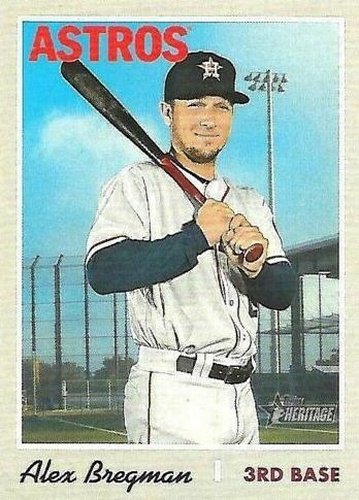 #424c Alex Bregman - Houston Astros - 2019 Topps Heritage Baseball