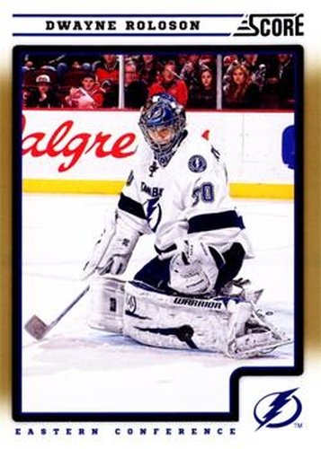 #425 Dwayne Roloson - Tampa Bay Lightning - 2012-13 Score - Gold Rush Hockey