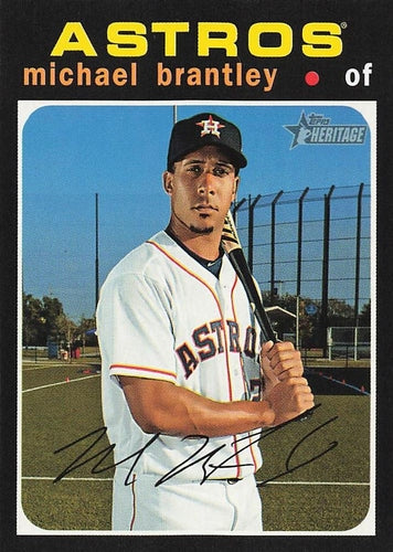 #425 Michael Brantley - Houston Astros - 2020 Topps Heritage Baseball