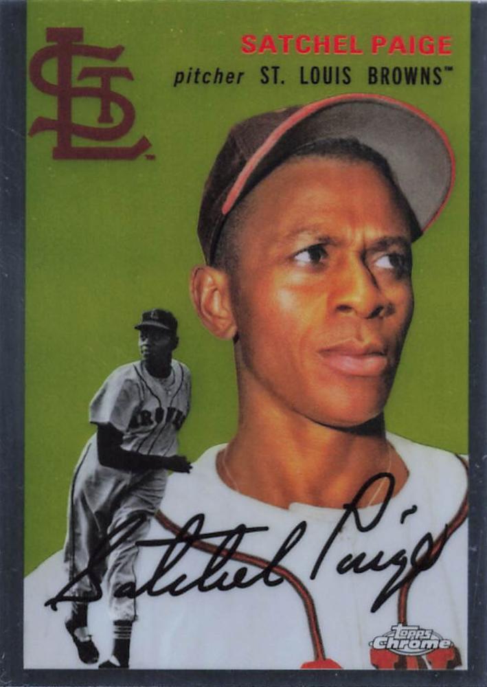 #425 Satchel Paige - St. Louis Browns - 2023 Topps Chrome Platinum Anniversary Baseball
