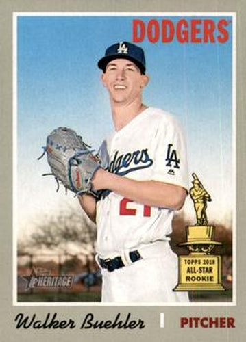 #427 Walker Buehler - Los Angeles Dodgers - 2019 Topps Heritage Baseball