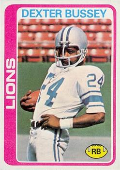 #427 Dexter Bussey - Detroit Lions - 1978 Topps Football