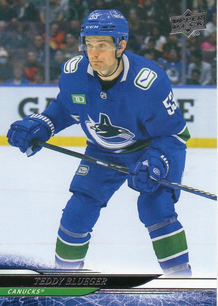 #428 Teddy Blueger - Vancouver Canucks - 2024-25 Upper Deck Hockey