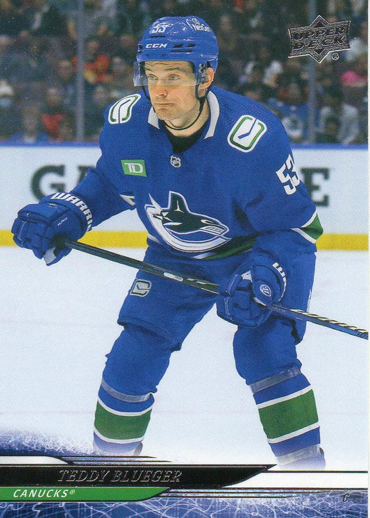 #428 Teddy Blueger - Vancouver Canucks - 2024-25 Upper Deck Hockey
