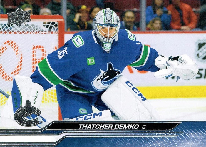 #428 Thatcher Demko - Vancouver Canucks -2023-24 Upper Deck Hockey