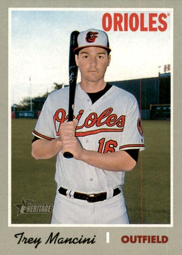 #428 Trey Mancini - Baltimore Orioles - 2019 Topps Heritage Baseball