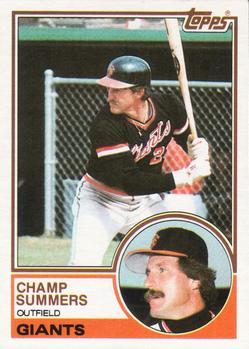 #428 Champ Summers - San Francisco Giants - 1983 Topps Baseball