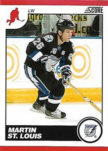 #428 Martin St. Louis - Tampa Bay Lightning - 2010-11 Score Hockey