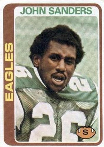 #428 John Sanders - Philadelphia Eagles - 1978 Topps Football