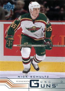 #428b Nick Schultz - Minnesota Wild - 2001-02 Upper Deck Hockey