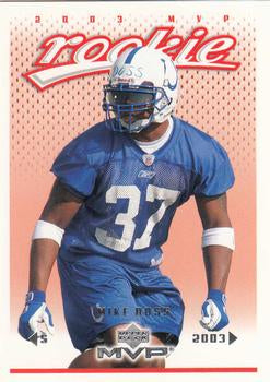 #429 Mike Doss - Indianapolis Colts - 2003 Upper Deck MVP Football