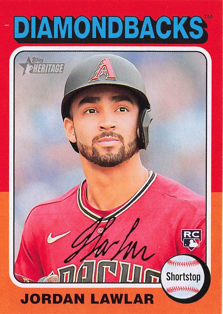 #429 Jordan Lawlar - Arizona Diamondbacks - 2024 Topps Heritage Baseball