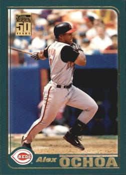 #429 Alex Ochoa - Cincinnati Reds - 2001 Topps Baseball