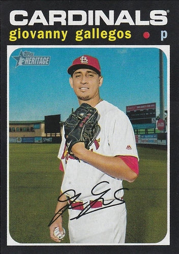 #429 Giovanny Gallegos - St. Louis Cardinals - 2020 Topps Heritage Baseball