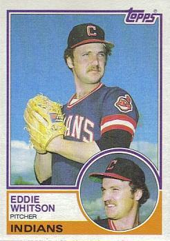 #429 Eddie Whitson - Cleveland Indians - 1983 Topps Baseball