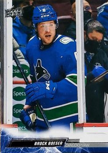 #429b Brock Boeser - Vancouver Canucks - 2022-23 Upper Deck Hockey