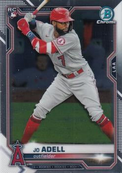 #42 Jo Adell - Los Angeles Angels - 2021 Bowman Chrome Baseball