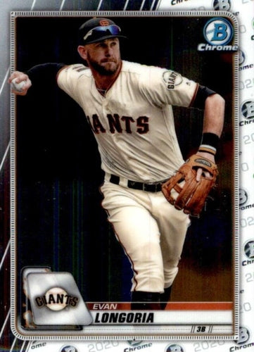 #42 Evan Longoria - San Francisco Giants - 2020 Bowman Chrome Baseball
