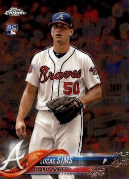 #42 Lucas Sims - Atlanta Braves - 2018 Topps Chrome Baseball