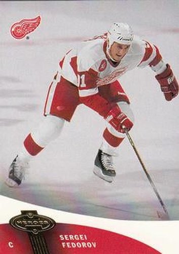 #42 Sergei Fedorov - Detroit Red Wings - 2000-01 Upper Deck Heroes Hockey