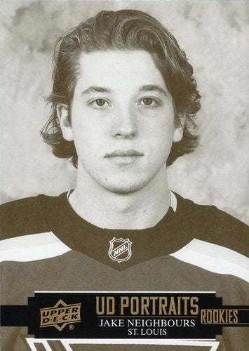 #P-42 Jake Neighbours - St. Louis Blues - 2021-22 Upper Deck - UD Portraits Hockey