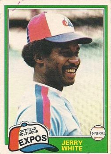 #42 Jerry White - Montreal Expos - 1981 O-Pee-Chee - Gray Back Baseball