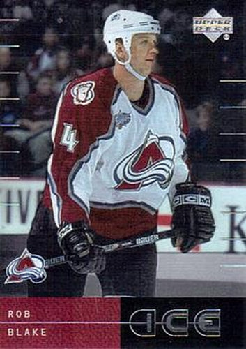 #102 Rob Blake - Colorado Avalanche - 2000-01 Upper Deck Ice Hockey