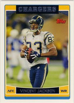 #42 Vincent Jackson - San Diego Chargers - 2006 Topps Football