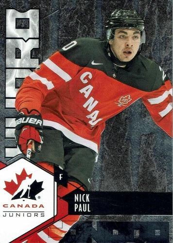 #H-42 Nick Paul - Canada - 2015 Upper Deck Team Canada Juniors - Hydro Hockey