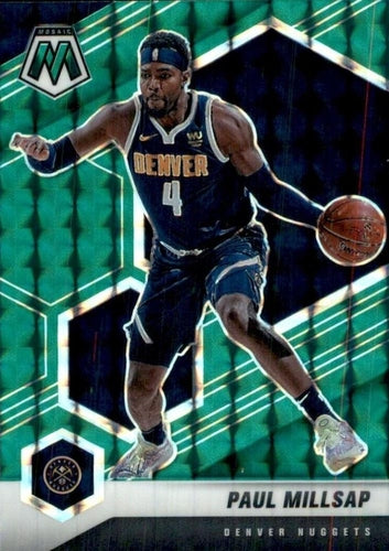 #42 Paul Millsap - Denver Nuggets - 2020-21 Panini Mosaic - Mosaic Green Basketball