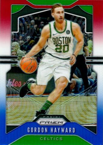 #42 Gordon Hayward - Boston Celtics - 2019-20 Panini Prizm - Prizms Red White and Blue Basketball