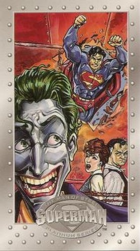 #42 The Laugh's on Joker! - 1994 SkyBox Superman Man of Steel Platinum Series