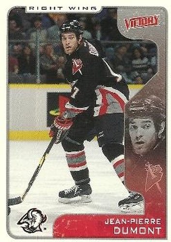 #42 Jean-Pierre Dumont - Buffalo Sabres - 2001-02 Upper Deck Victory Hockey