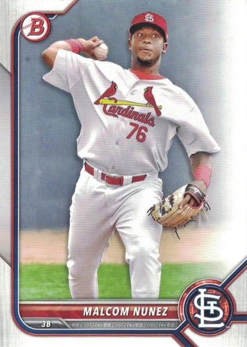 #BP-42 Malcom Nunez - St. Louis Cardinals - 2022 Bowman - Prospects Baseball
