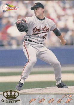 #42 Jim Poole - Baltimore Orioles - 1994 Pacific Baseball