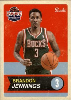 #42 Brandon Jennings - Milwaukee Bucks - 2011-12 Panini Past & Present Basketball