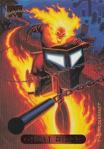 #42 Ghost Rider - 1994 Fleer Marvel Masterpieces Hildebrandt Brothers