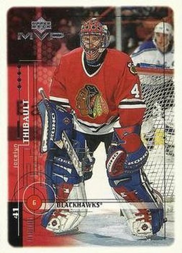 #42 Jocelyn Thibault - Chicago Blackhawks - 1998-99 Upper Deck MVP Hockey