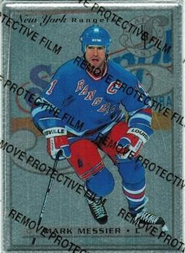 #42 Mark Messier - New York Rangers - 1996-97 Leaf Preferred - Steel Hockey