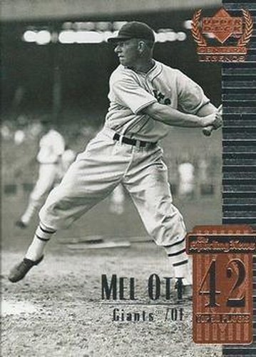 #42 Mel Ott - New York Giants - 1999 Upper Deck Century Legends Baseball