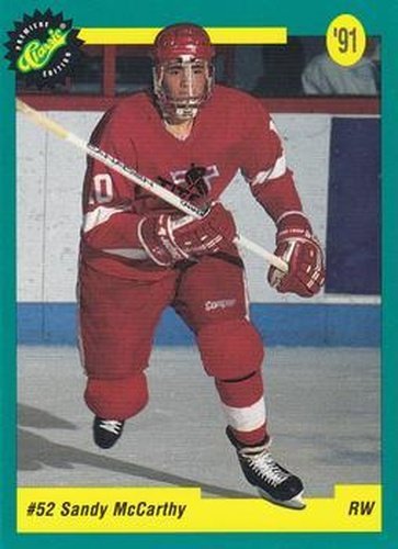 #42 Sandy McCarthy - Calgary Flames - 1991 Classic Draft Picks Hockey
