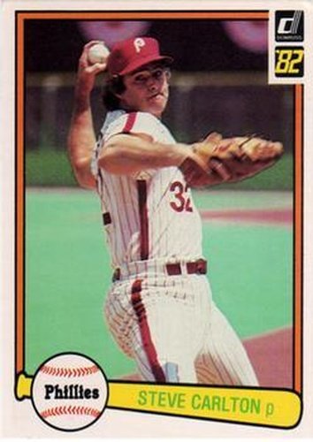 #42 Steve Carlton - Philadelphia Phillies - 1982 Donruss Baseball