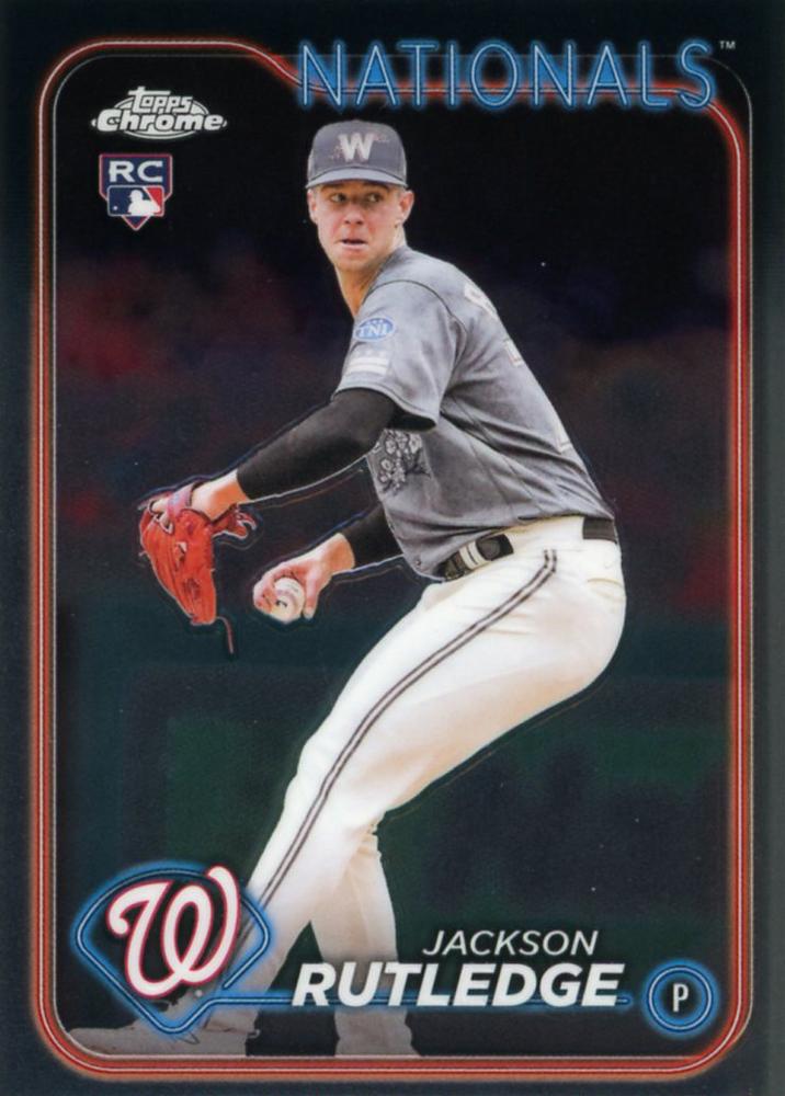 #42 Jackson Rutledge - Washington Nationals - 2024 Topps Chrome Baseball
