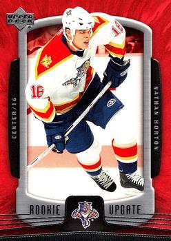 #42 Nathan Horton - Florida Panthers - 2005-06 Upper Deck Rookie Update Hockey