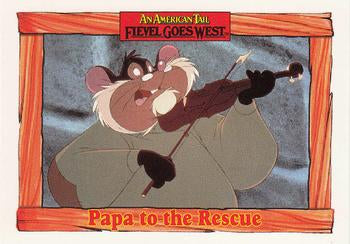#42 Papa to the Rescue - 1991 Impel An American Tail: Fievel Goes West