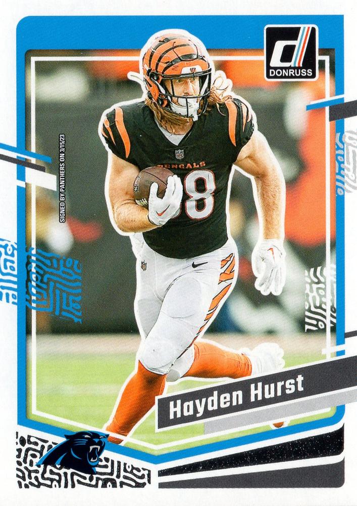 #42 Hayden Hurst - Carolina Panthers - 2023 Donruss Football