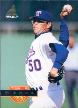 #42 Tom Henke - Texas Rangers - 1994 Pinnacle Baseball