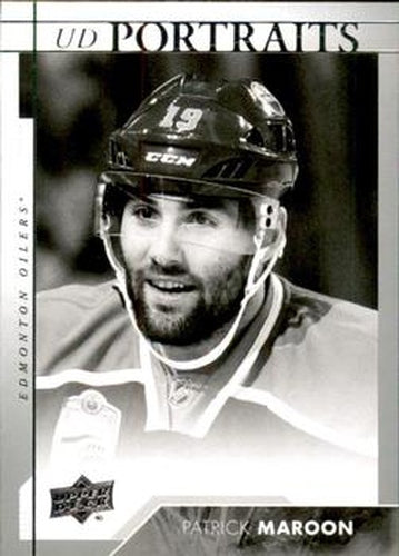 #P-42 Patrick Maroon - Edmonton Oilers - 2017-18 Upper Deck - UD Portraits Hockey