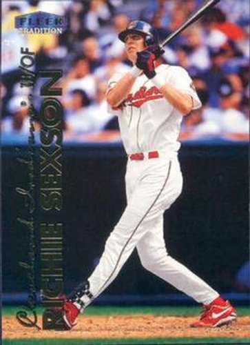 #42 Richie Sexson - Cleveland Indians - 1999 Fleer Tradition Baseball