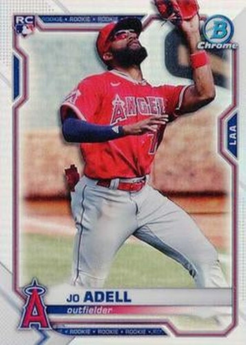 #42b Jo Adell - Los Angeles Angels - 2021 Bowman Chrome Baseball